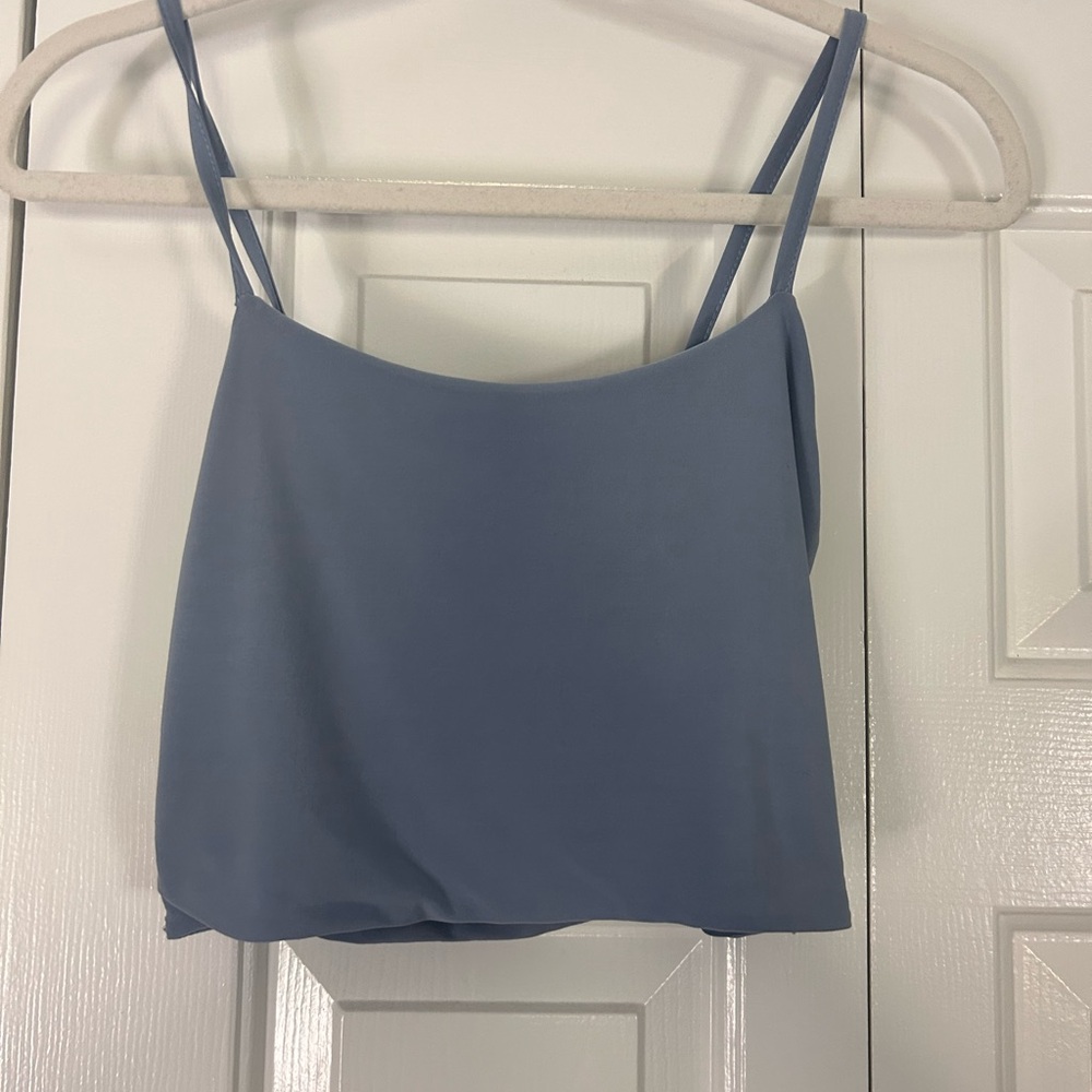Elegant Blue Women's Crop Top